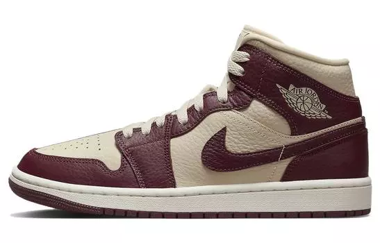 Jordan 1 Mid SE Split Beach Cherrywood Red (женские)