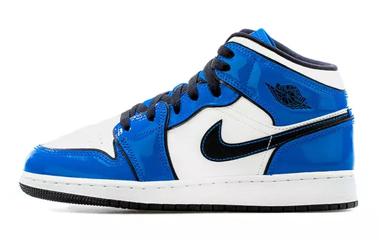Jordan 1 Mid Signal Blue (GS)