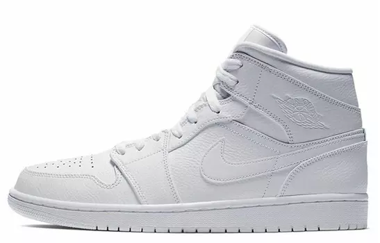 Jordan 1 Mid Triple White (2019)