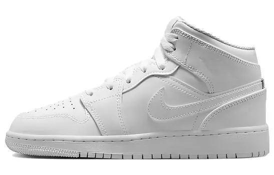 Jordan 1 Mid Triple White (2023) (GS)