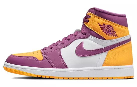 Jordan 1 Retro High University золотой и светло-бордовый