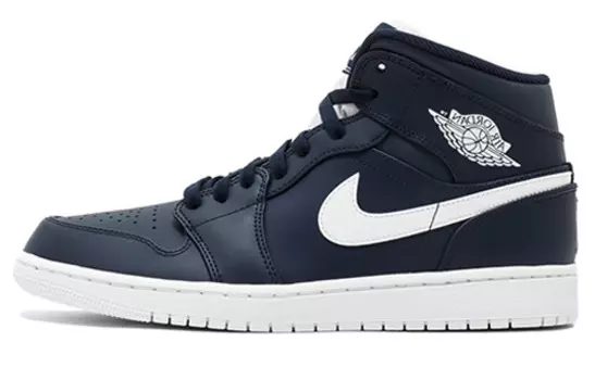 Jordan 1 Retro Mid Obsidian White