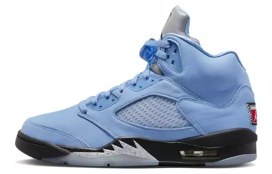 Jordan 5 Retro UNC University Синий