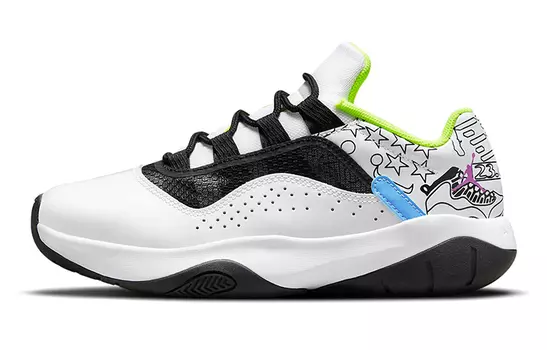 Кроссовки Jordan Air Jordan 11 Vintage Basketball DM3397-100, белый/черный