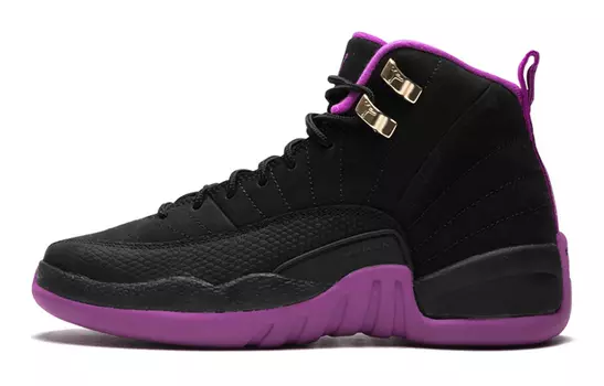 Кроссовки Jordan Air Jordan 12 Vintage Basketball Unisex, черный/фиолетовый