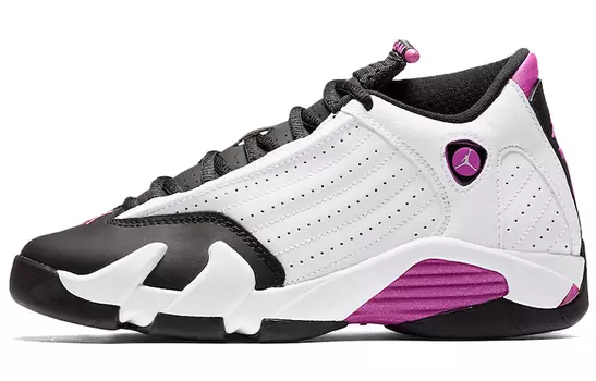 Кроссовки Jordan Air Jordan 14 Vintage Basketball Women, белый/черный/фиолетовый