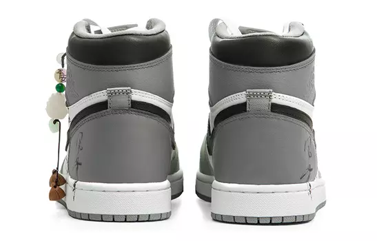 Jordan Air Jordan 1 Баскетбольные кроссовки унисекс, Light Gray