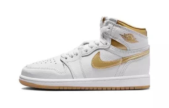 Jordan Air Jordan 1 Детские баскетбольные кроссовки PS, White