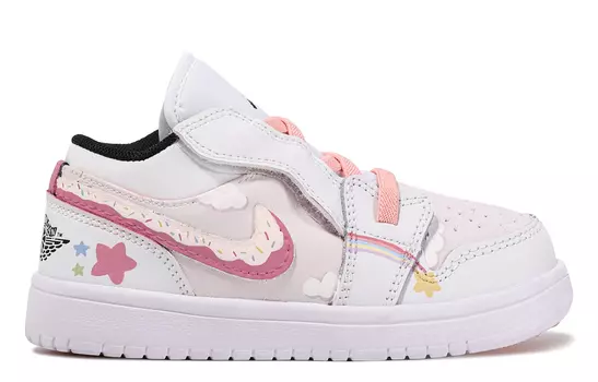 Jordan Air Jordan 1 Детские баскетбольные кроссовки PS, Pink