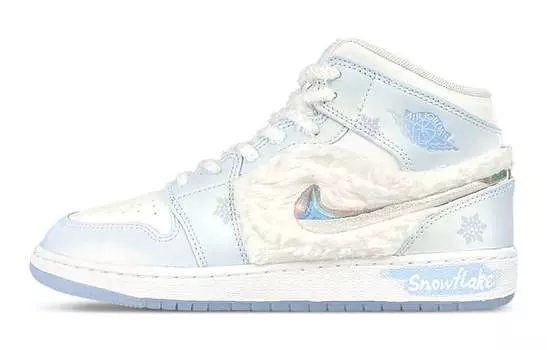 Jordan Air Jordan 1 Детские баскетбольные кроссовки GS, Light Blue