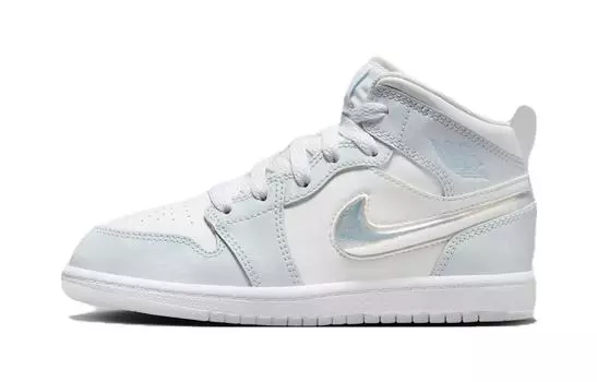 Jordan Air Jordan 1 Детские кроссовки для скейтбординга PS, Blue Tint/Summit White/White/Ice Blue