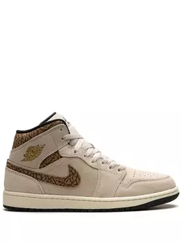 Jordan Air Jordan 1 Mid "Brown Elephant" sneakers, нейтральный цвет