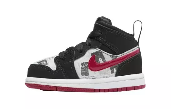 Сандалии Jordan 1 Mid Newspaper Air Times TD