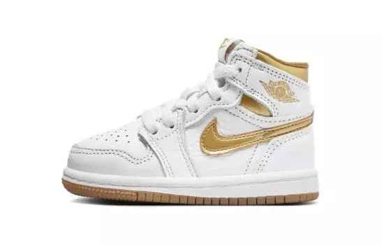 Jordan Air Jordan 1 Обувь для малышей TD, White