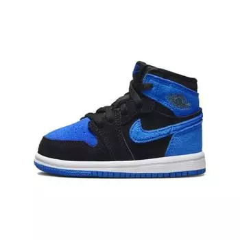 Jordan Air Jordan 1 Обувь для малышей TD, Blue with Black Lettering