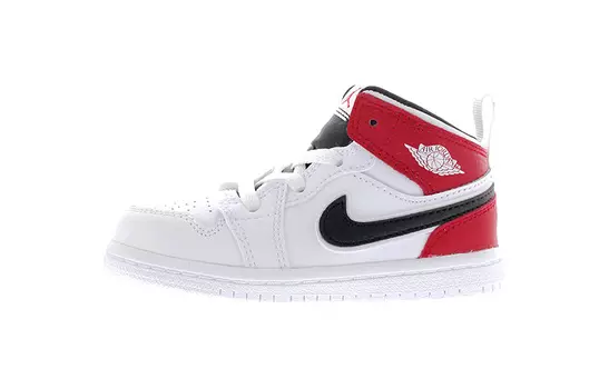Сандалии Jordan 1 Mid White Black Gym Red TD