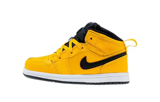 Сандалии Jordan 1 Mid University Gold Black TD