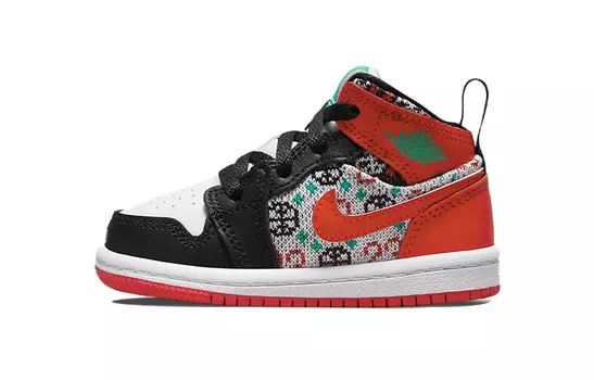 Сандалии Jordan 1 Mid SE Ugly Christmas Sweater TD