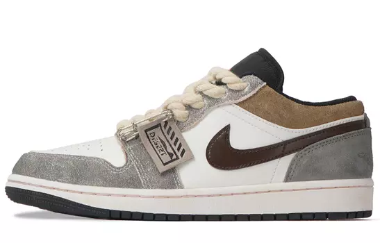 Jordan Air Jordan 1 Обувь для скейтбординга Мужская, цвет off-white brown