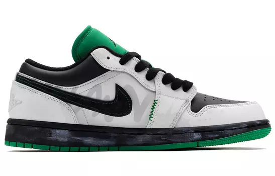 Jordan Air Jordan 1 Vintage Баскетбольные кроссовки мужские, Черный/Белый Зеленый