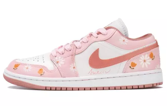 Jordan Air Jordan 1 Vintage Баскетбольные кроссовки унисекс, White/Pink