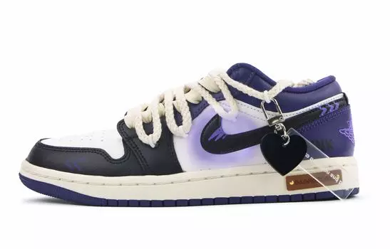 Jordan Air Jordan 1 Vintage Баскетбольные кроссовки унисекс, Sail white purple