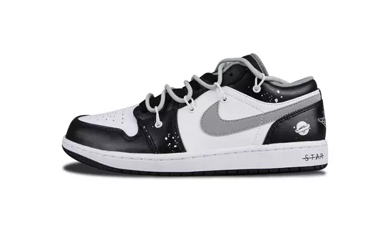 Кроссовки Air JORDAN 1 Vintage Basketball Shoes Unisex Low-Top Black White