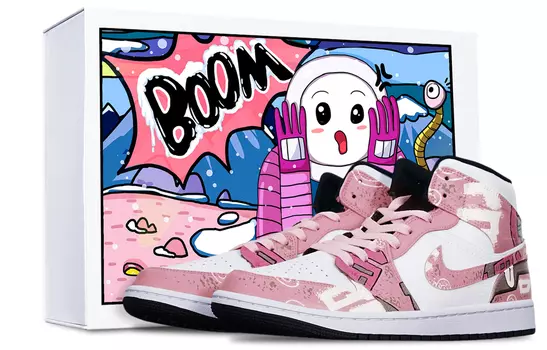 Кроссовки Air Jordan 1 Vintage Basketball Shoes Unisex High-Top White