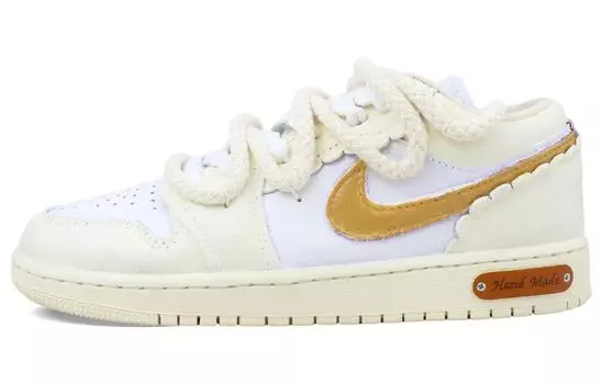 Кроссовки Air Jordan 1 Vintage Basketball Shoes Unisex Mid-Top White