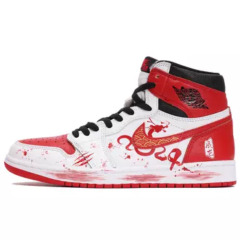 Jordan Air Jordan 1 Vintage Баскетбольные кроссовки унисекс, Dark Team Red/Summit White/White/Black