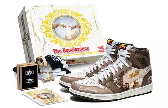 Кроссовки Air JORDAN 1 Vintage Basketball Shoes Unisex High-Top Mocha