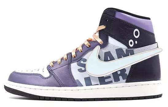 Jordan Air Jordan 1 Vintage Баскетбольные кроссовки унисекс, Purple