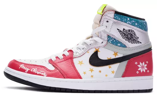 Кроссовки Air JORDAN 1 Vintage Basketball Shoes Unisex High-Top Pink White