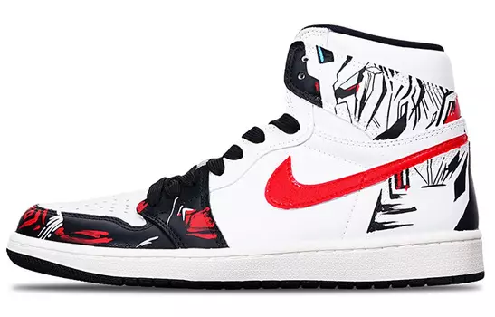 Кроссовки Air JORDAN 1 Vintage Basketball Shoes Unisex High-Top Black White