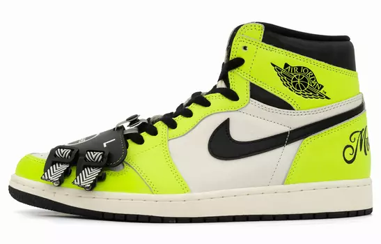 Jordan Air Jordan 1 Vintage Баскетбольные кроссовки унисекс, Lime Green
