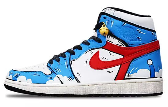 Кроссовки Air JORDAN 1 Vintage Basketball Shoes Unisex High-Top Blue White/Red