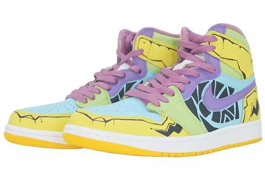 Jordan Air Jordan 1 Vintage Баскетбольные кроссовки унисекс, Lemon