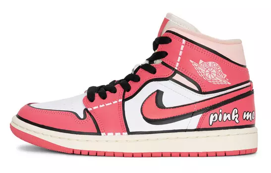 Jordan Air Jordan 1 Vintage Баскетбольные кроссовки унисекс, Black/Pink
