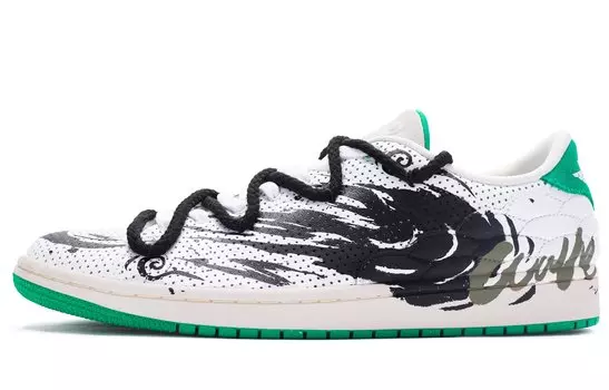Кроссовки Air Jordan 1 Vintage Basketball Shoes Unisex Low-Top Green