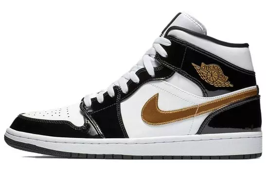 Jordan Air Jordan 1 Vintage Баскетбольные кроссовки мужские, Черный и белый металл
