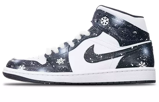 Кроссовки Air JORDAN 1 Vintage Basketball Shoes Unisex Mid-Top Black White