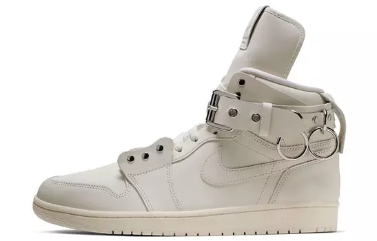 Кроссовки Comme Des GarГ§ons X Jordan 1 Retro Strap High White