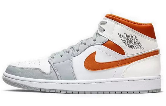 Кроссовки Jordan 1 Mid Starfish Pure Platinum