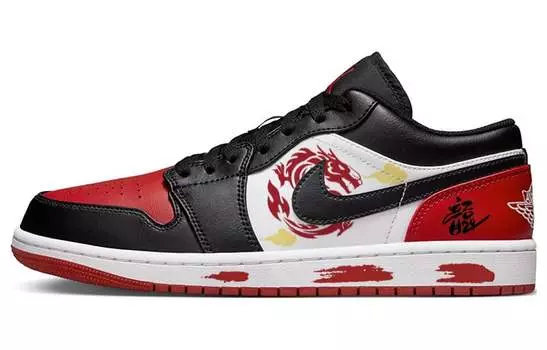 Jordan Air Jordan 1 Винтажные баскетбольные кроссовки GS, Red