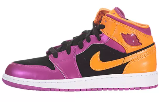 Кроссовки Jordan 1 Retro Mid GS Bright Citrus