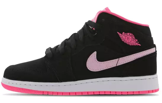 Кроссовки Jordan 1 Mid GS Black Digital Pink