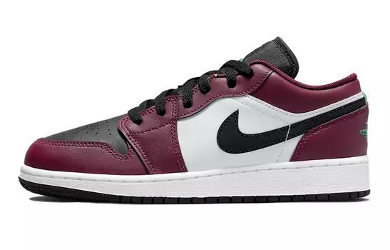 Кроссовки Jordan 1 Low SE Dark Beetroot Roma Green GS