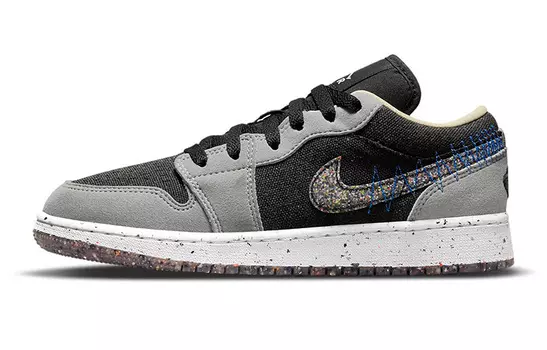 Кроссовки JORDAN 1 Low Se Crater Grey Black GS