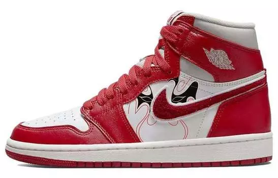 Дубль Jordan Air Jordan 1 Винтажные женские баскетбольные кроссовки, Red