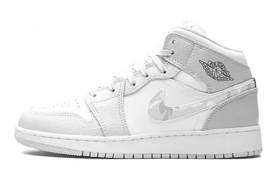 Кроссовки Jordan 1 Mid Grey Camo GS